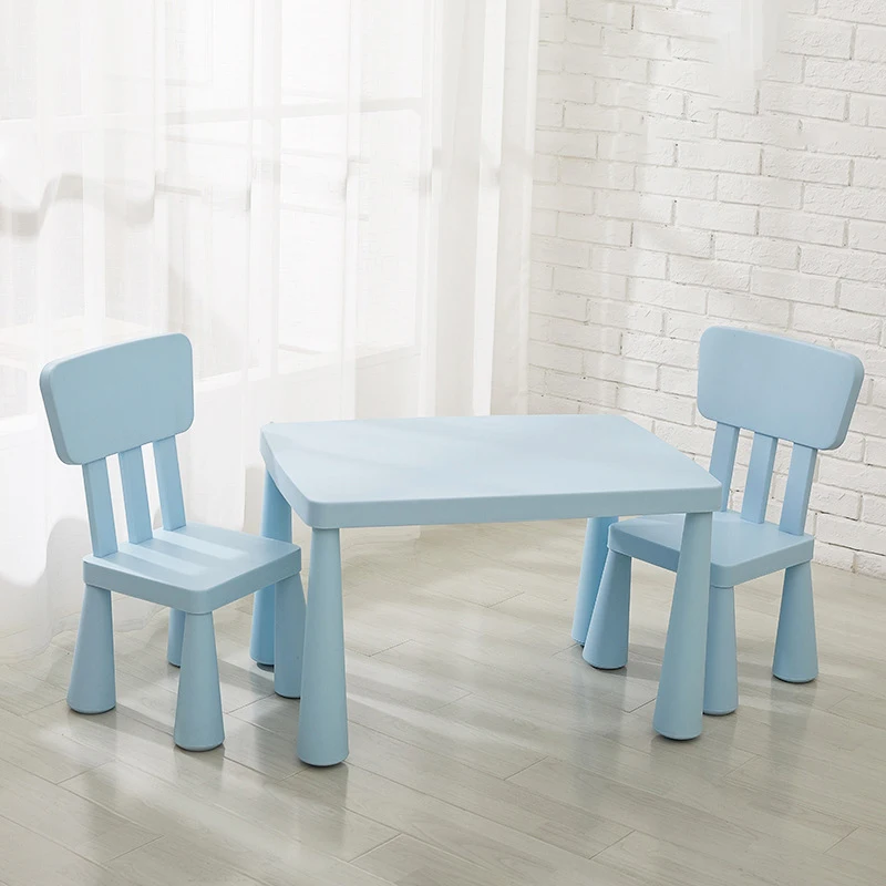 Modern Nordic Style Plastic Children Chair and Table Set Colorful and Soft Kids Chair with Spinal Protection Function   Стул