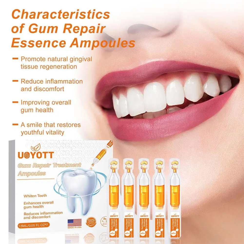 Gum Repair Treatment Ampoules Oral Care Essence Cleaning Breath Oral And Gingival Care Essence For Removing Tartar M1K1