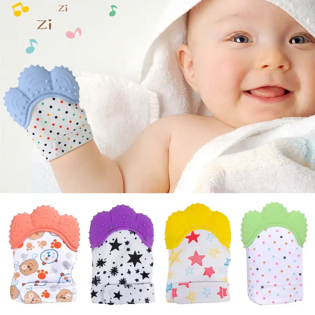 

Kids Teething Gloves Mittens Chewable Newborn Dental Care Durable Teether Toys Teething Infant Chewing Toy Baby Care Tools Stuff