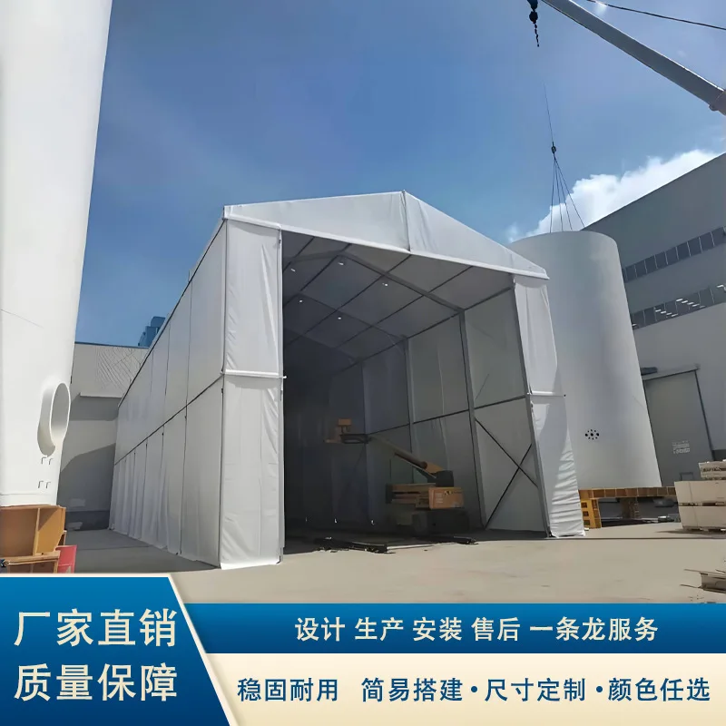 سبائك الألومنيوم خيمة كبيرة التجميع في الهواء الطلق المظلة ورشة عمل مؤقتة سقيفة إطار من الألومنيوم سميكة الدفيئة الصناعية كبيرة r #3