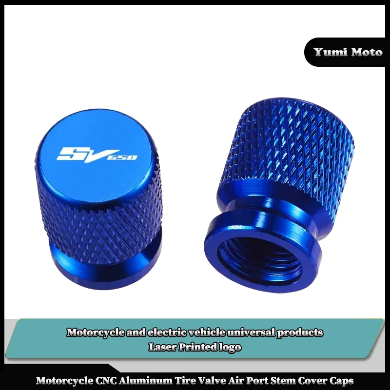 

2Pcs Motorcycle CNC Aluminum Tire Valve Air Port Stem Cover Caps For SUZUKI SV650 SV 650 SV650S SV 650S S Accessories
