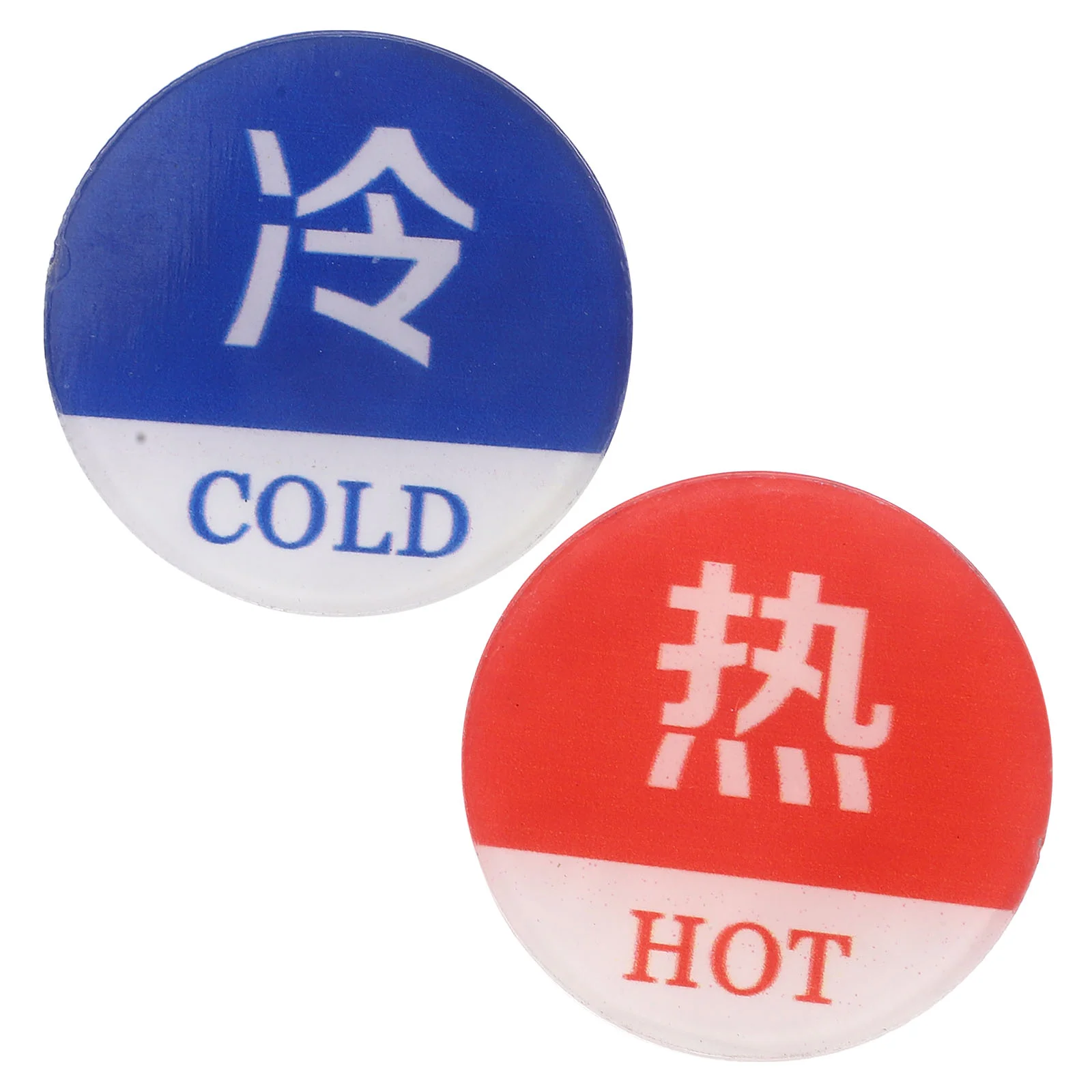 

Hot and Cold Water Signs Stickers for Shower Label Taps Tray Decor Labels Faucet Car Faucets