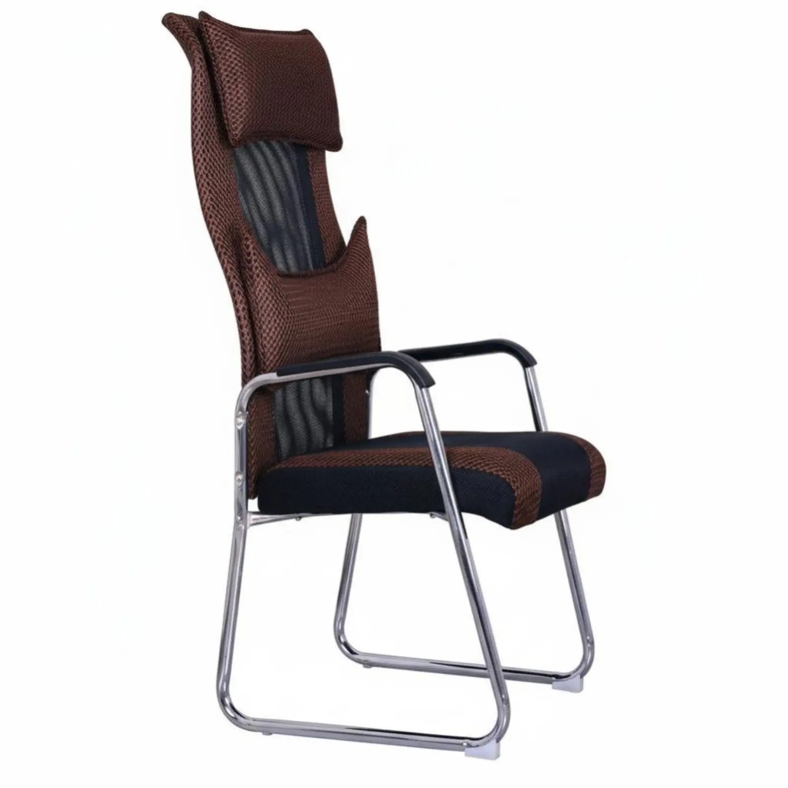

High-Spine Mesh Sled Chair Ergonomic Design Mesh Spine Armchair All-Day Comfort Support for Students, Managers, Study Room