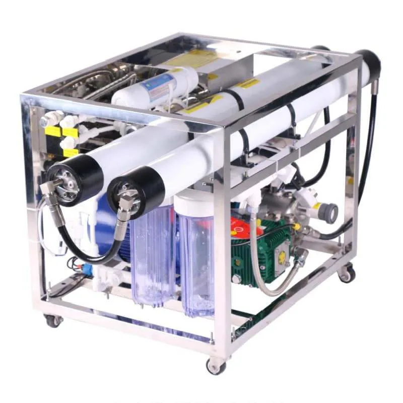 

Factory direct sales small portable seawater desalination equipment marine desalination brackish water purifier reverse osmosis