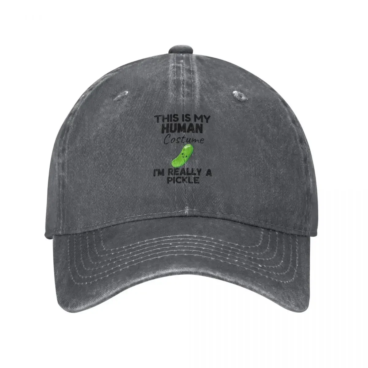 This Is My Human Costume I'm Really A Pickle- Funny Saying Baseball Cap Mountaineering New Hat Christmas Hat Men's Hats Women's