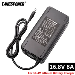 16 8V Ladegerät 16,8V 8A Lithium-Batterie-Ladegerät für 14,4V Li-Ion Akku 4Series Power Bank mit Lüfter Starke Wärmeableitung