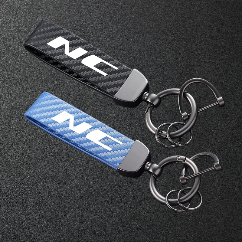 For HONDA NC750X NC750S NC700X NC700S NC750 NC700 NC 700 750 S/X Carbon Fiber Textured Leather Keychain Motorcycle Keychain