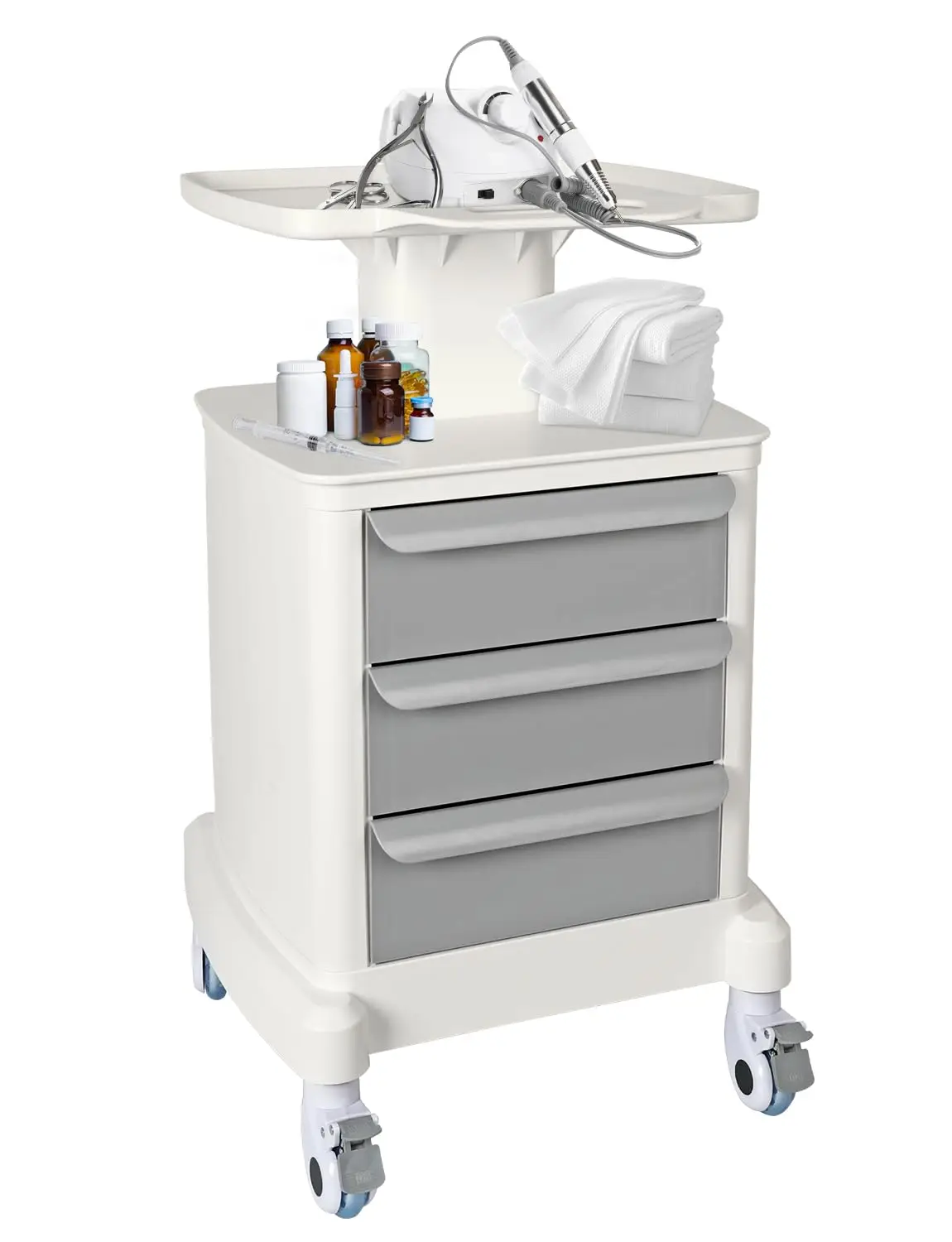 

Mobile Trolley Cart for Portable Ultrasound Imaging Scanner Vehicle Trolley Beauty Storage Cart 115 LBS Load with 3, Customized