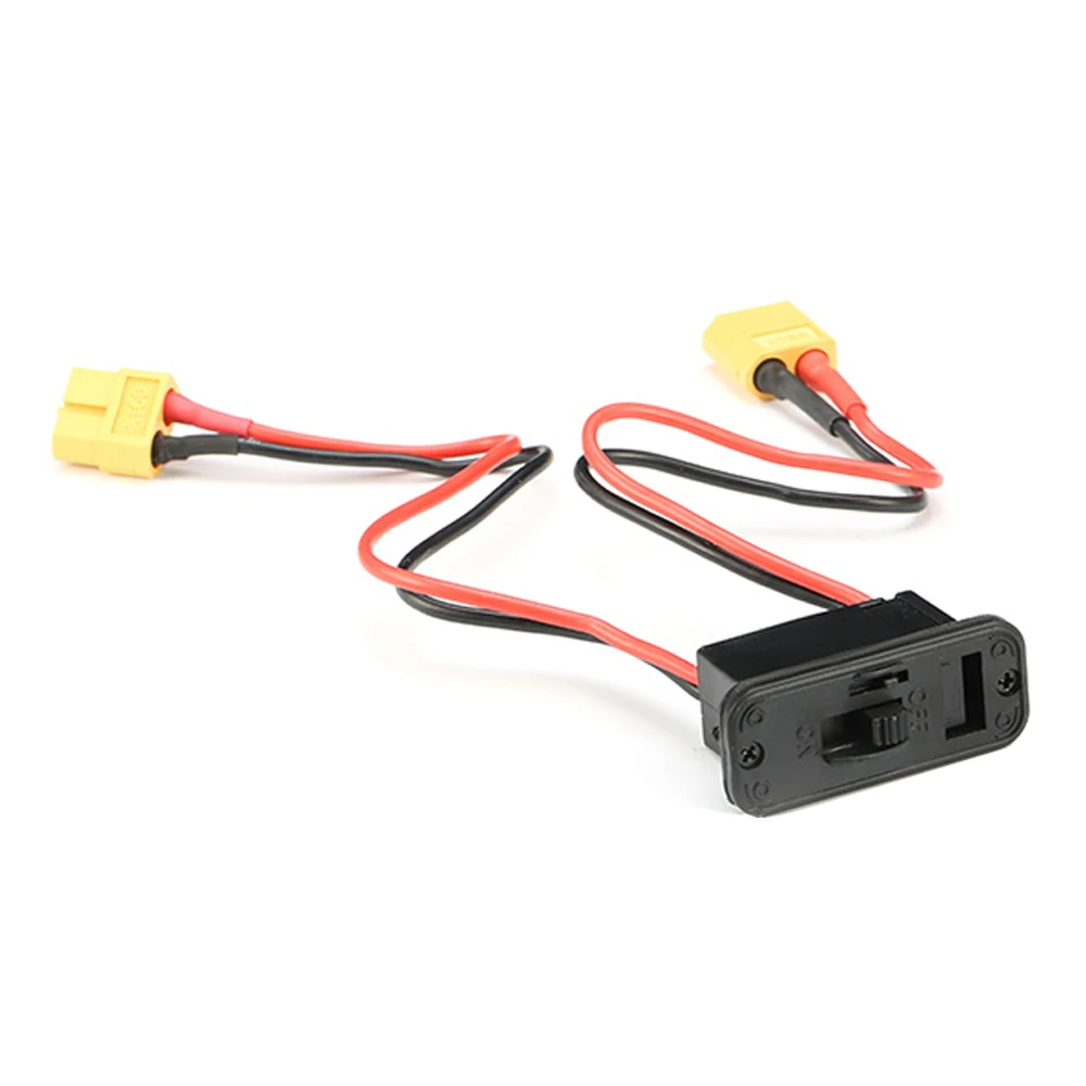 For Car Aircraft RC Heavy Duty Battery Harness Switch XT60 Plug Built In Charging Socket RC Large Current Lipo Battery Switch