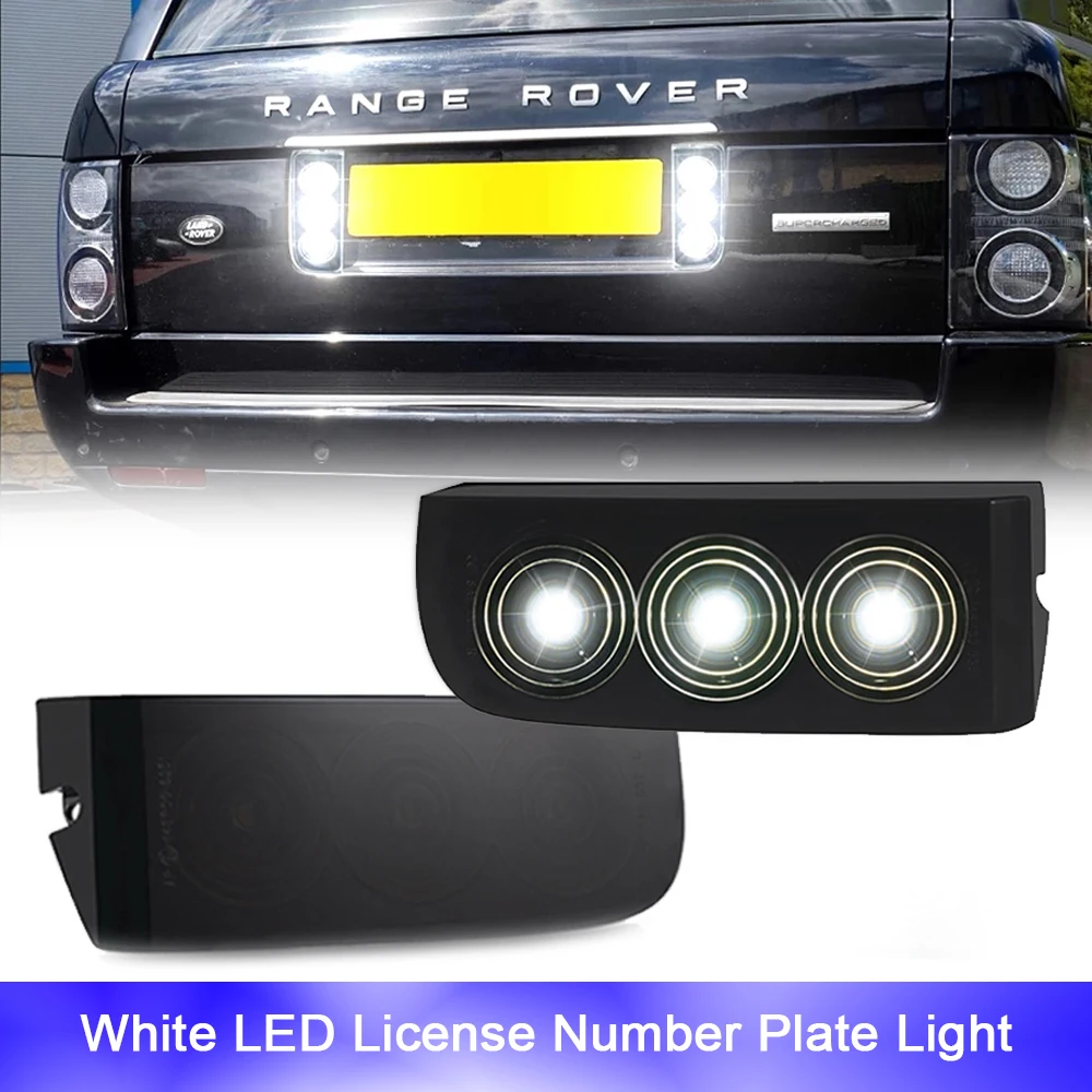 

2pcs Canbus No Error LED Tail License Number Plate Lights For Land Rover Range Rover L322 2003-2012 Car Backlight XFD000043