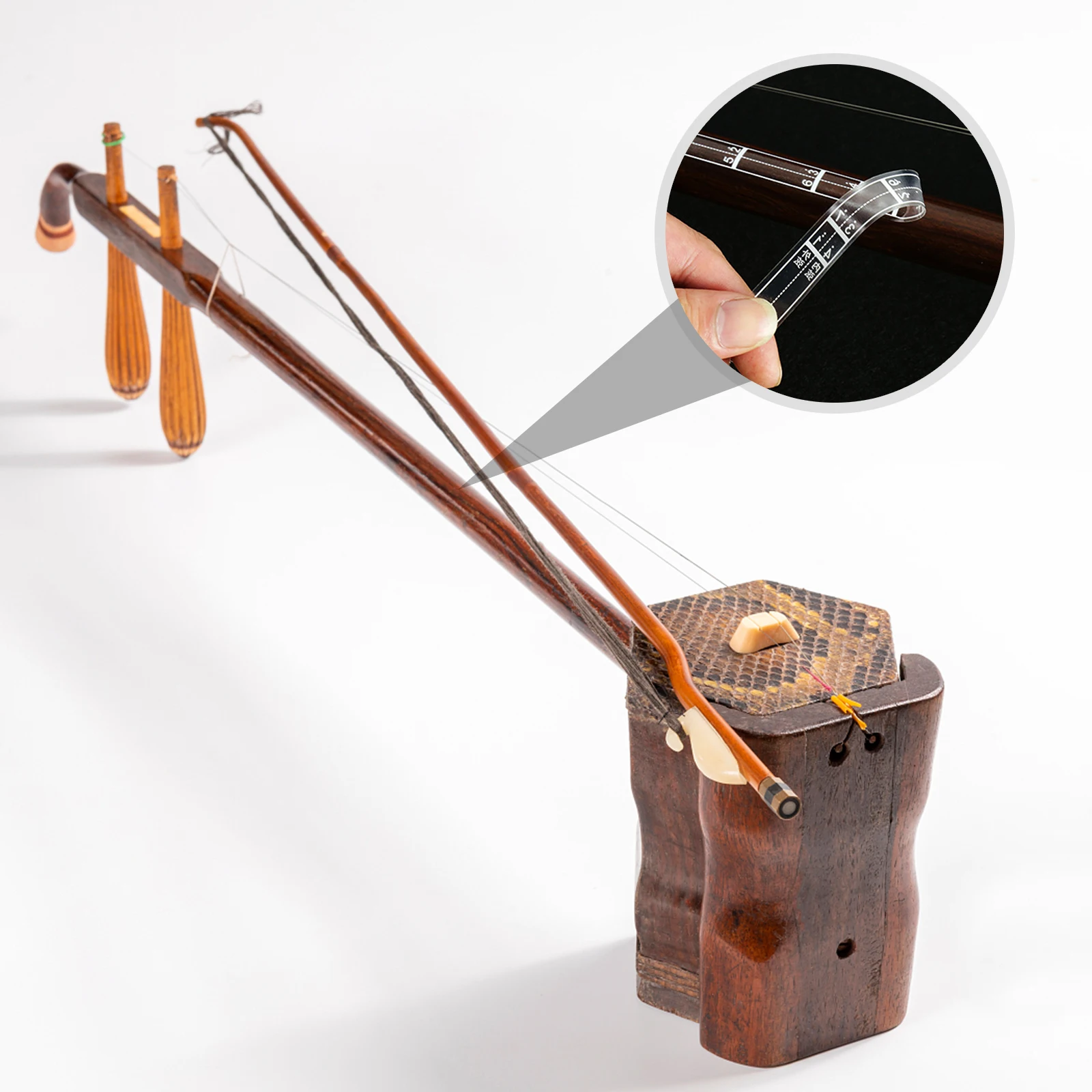 

4 Pcs Erhu Fingering Stickers Fretboard Notes Guitar Chord for Phoneme Scale Instruction Poster Black Violin