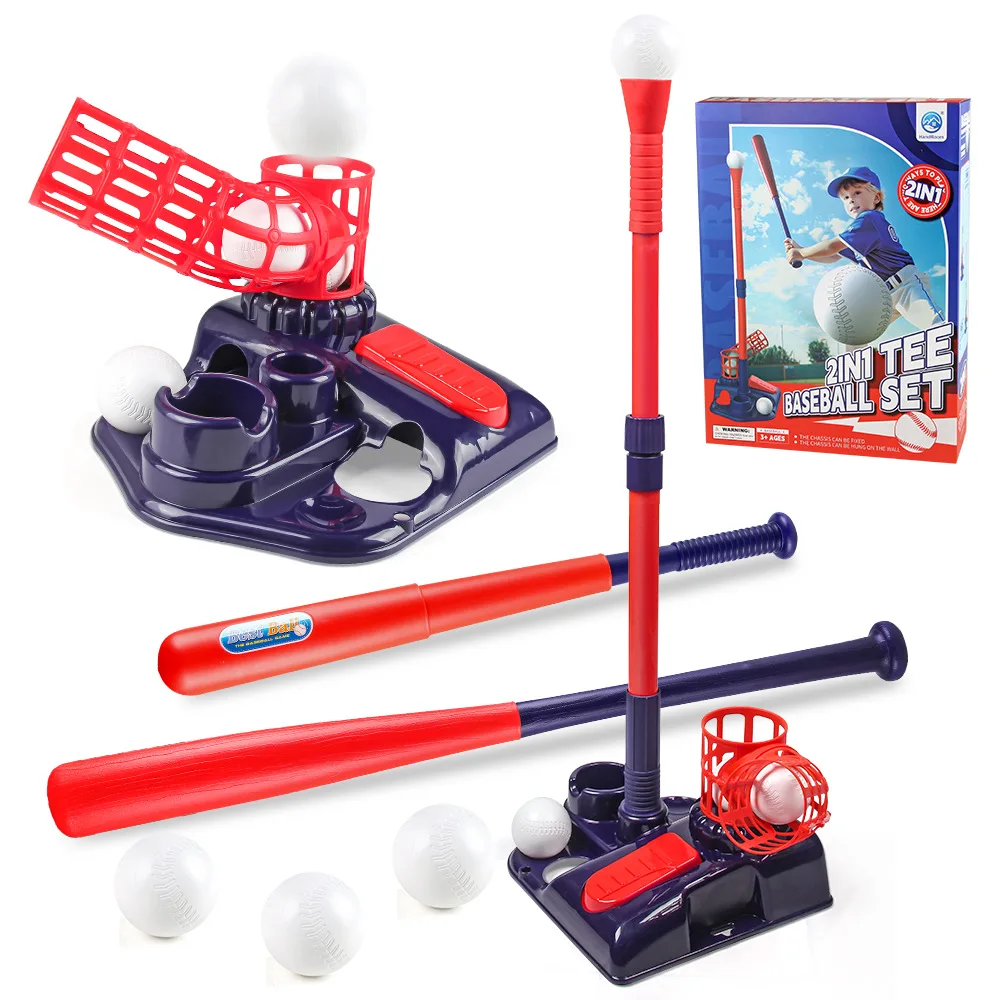 3 in 1 TEE Baseball Set sport outdoor toys Baseball training machine parent-child interaction toys birthday present for kids