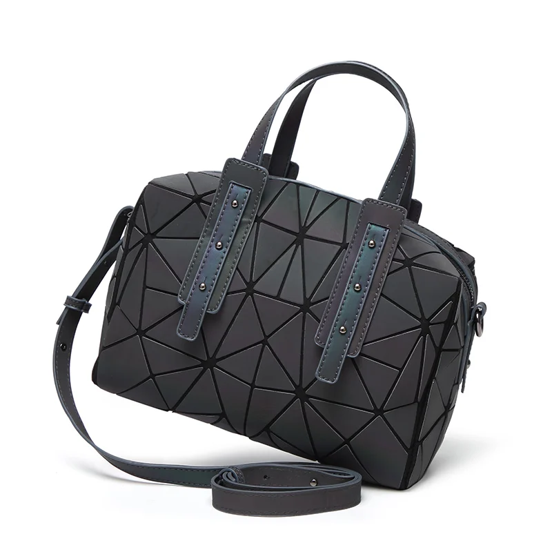 bolsa feminina Boston Handbags for girls women Laser sequins Luminous geometric bag over shoulder crossbody bags for women 2020