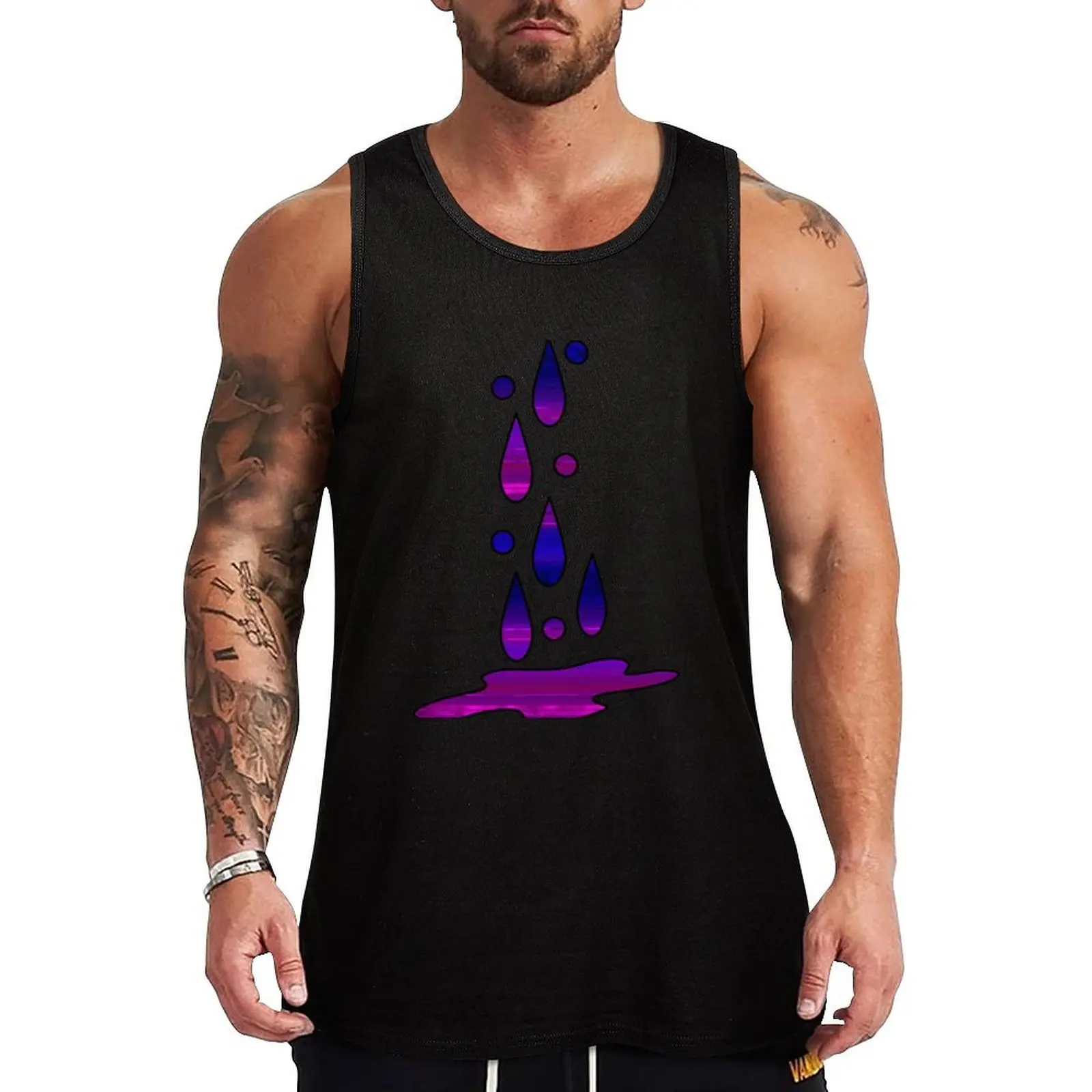 

Tranquil Ribbons Tank Top Man clothes for gym summer clothes vest men