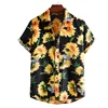 3D Printed Flower Hawaiian Shirts For Men