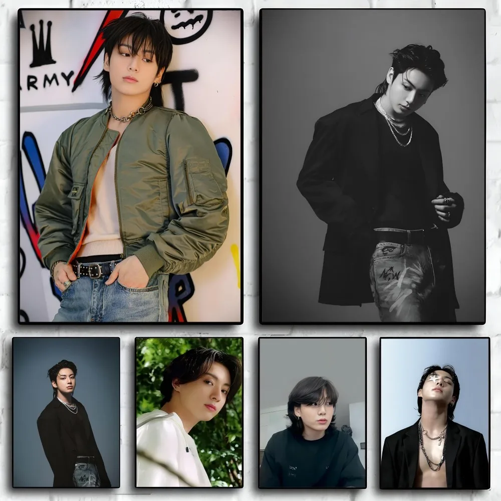 

K-KPOP K-Kanvas-Jung-Kook Poster Paper Print Home Living Room Bedroom Entrance Bar Restaurant Cafe Art Painting Decoration
