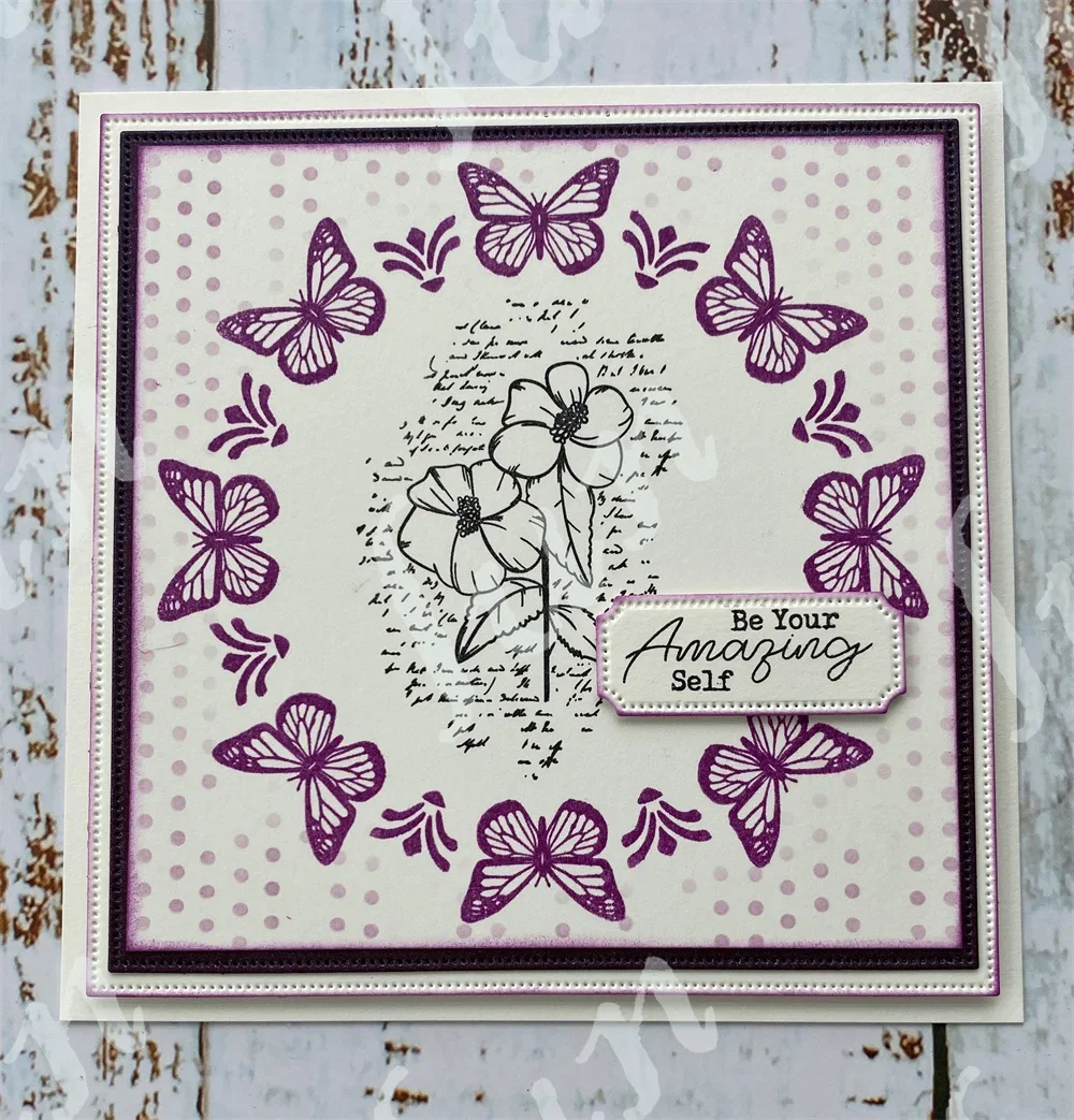 2025 New Delicate Script Silicone Stamps Handmade DIY Embossing Make Scrapbooking Photo Album Crafts Stencils Templates