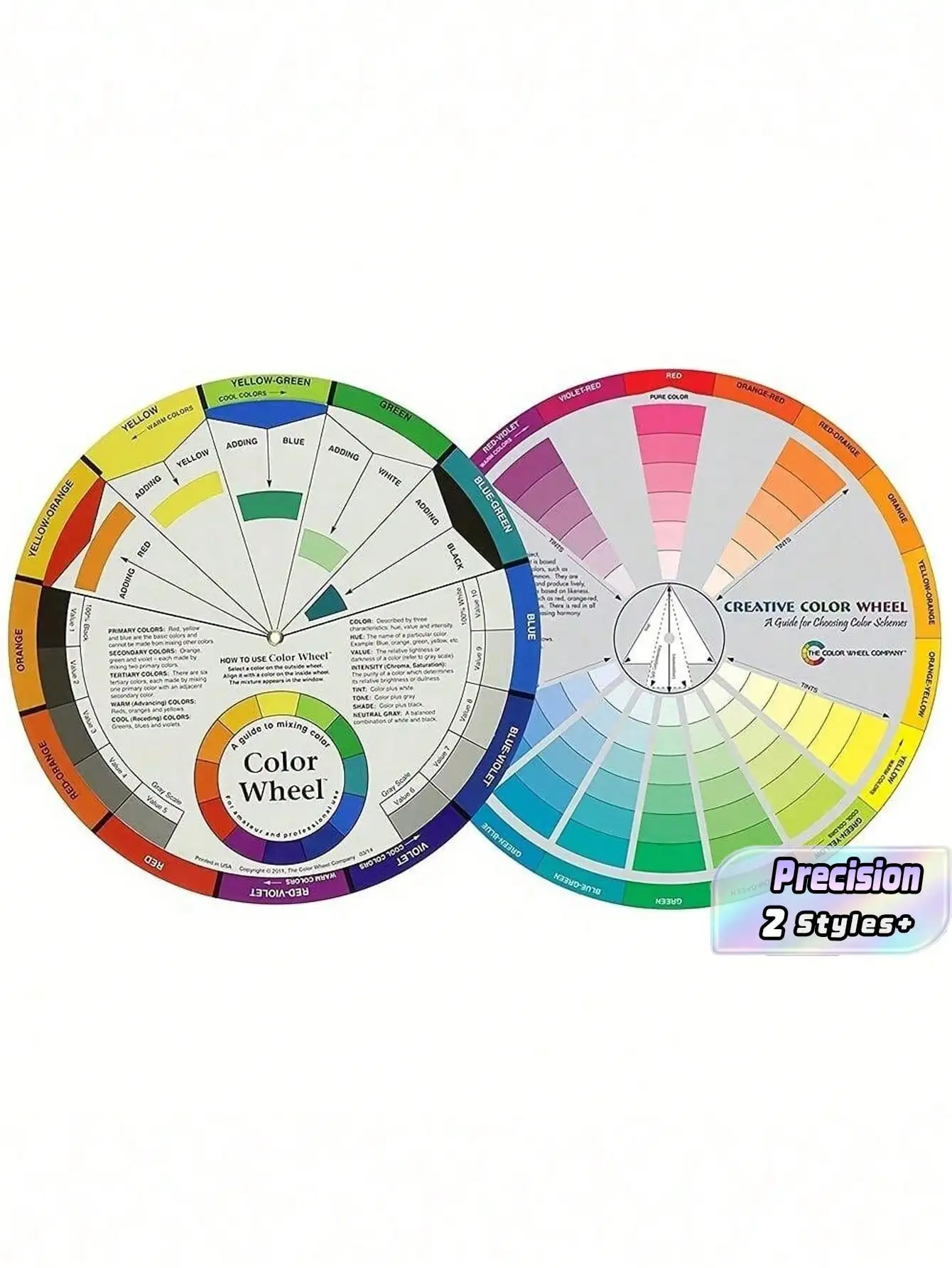 

Multi-Color Round Color Wheel Puzzle – Multifunctional Color Mixing Card for School