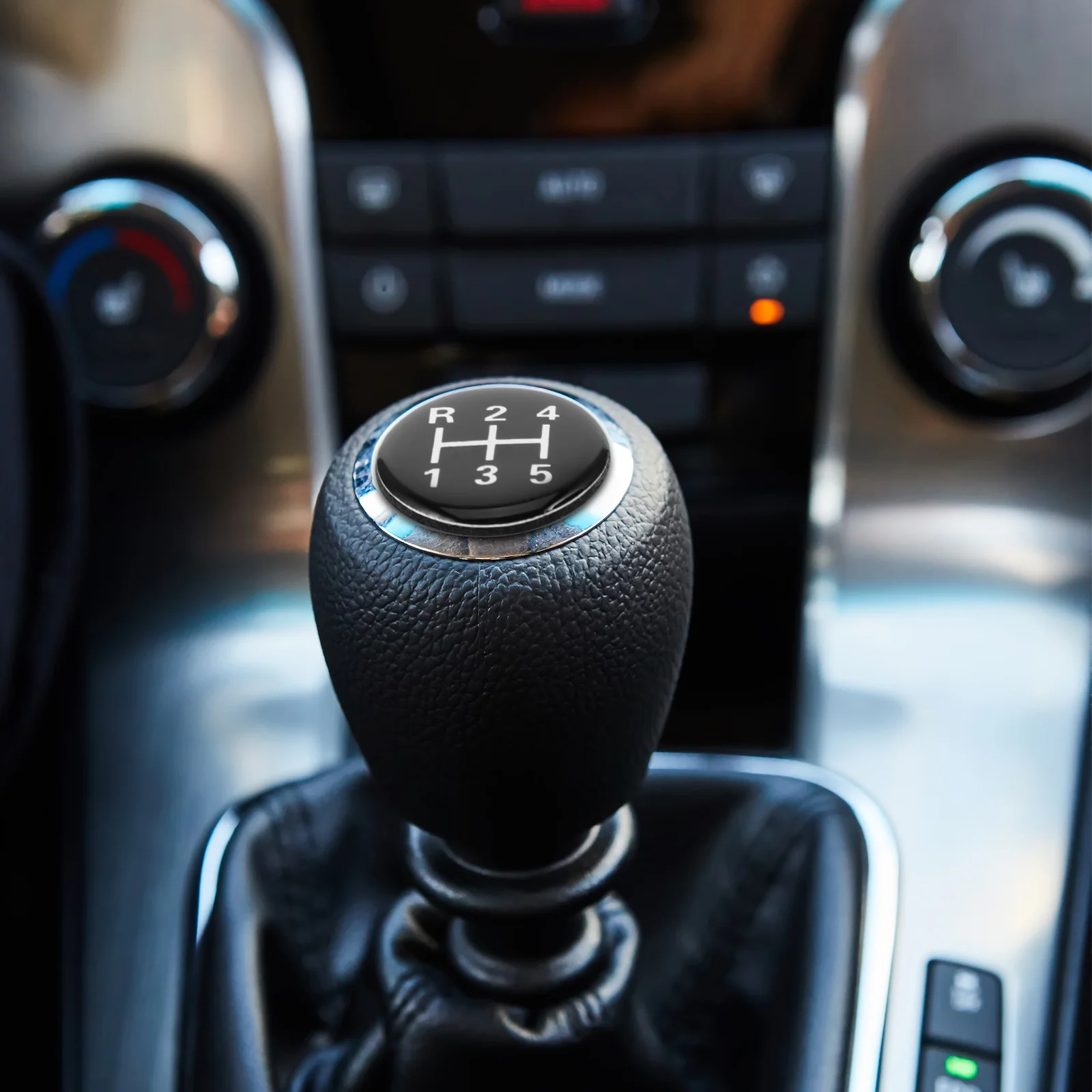 

Universal 5-Speed Gear Shift Sticker Manual Transmission Truck Car Round Gear Knob Cover Cap Car Shift Head Decal
