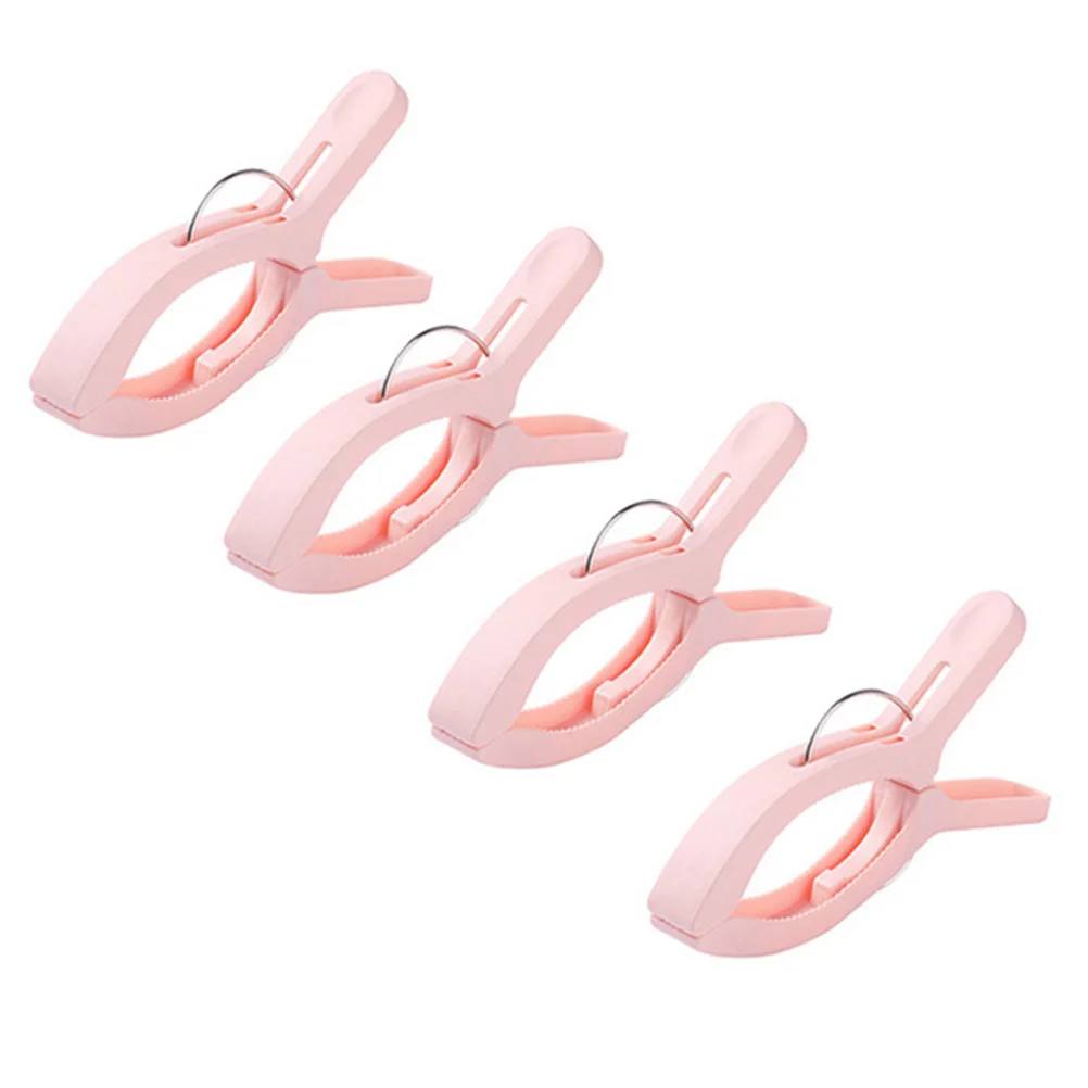 

3Pcs Quilt Clip Large Hanging Pink Hangers Clothes Clips Plastic Rust Resistant Secure Towel Dry Anywhere