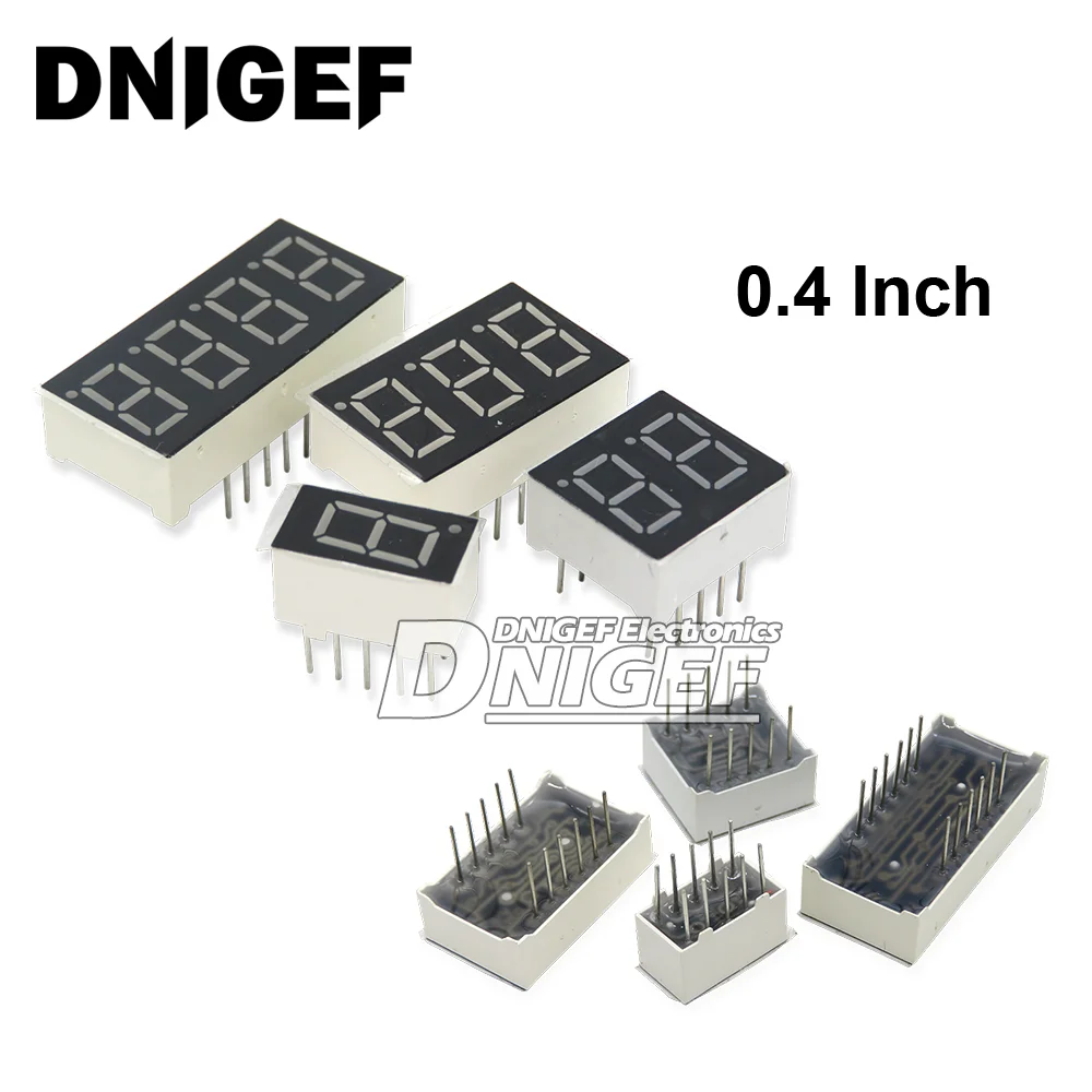شاشة أنبوبية رقمية LED 0.28/0.36/0.4/0.56/0.8 بوصة 1/2/3/4-Bit 7 قطعة الكاثود المشترك (AS)/الأنود(BS)