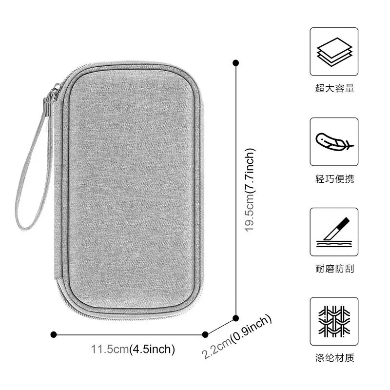 HAWEEL อิเล็กทรอนิกส์จัดเก็บกระเป๋าสําหรับโทรศัพท์มือถือ,Power Bank,สาย,หูฟังกระเป๋าถือกระเป๋าสําหรับนาฬิกา