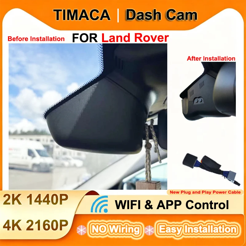 TIMACAM for Land Rover Discovery Sport 2015 2016 2017 2018 2019 2020 2021 Dash Cam 2K 4K Wifi Plug and Play Video Recorder