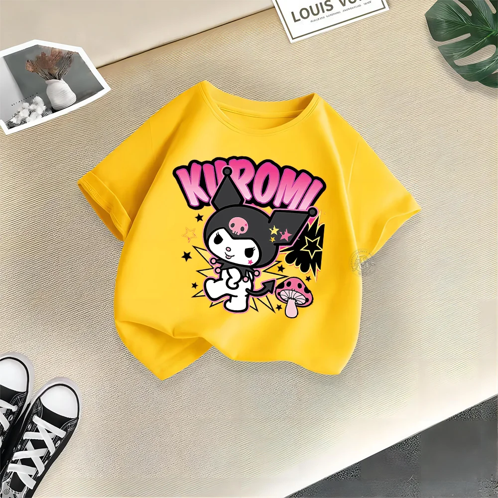 Children's casual Short sleeve Sanrio Boys Girls Baby cartoon printed short sleeve children toddlers summer clothing T-shirt