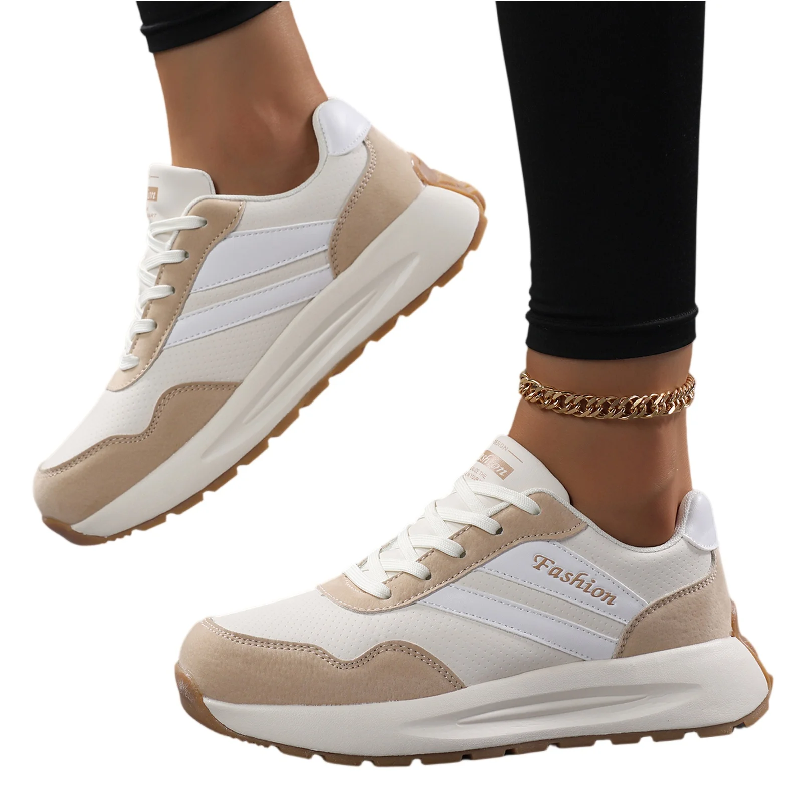 

New Women Sneakers Platform Shoes Leather Patchwork Casual Sport Shoes Ladies Outdoor Running Vulcanized Shoes Sneakers 2025