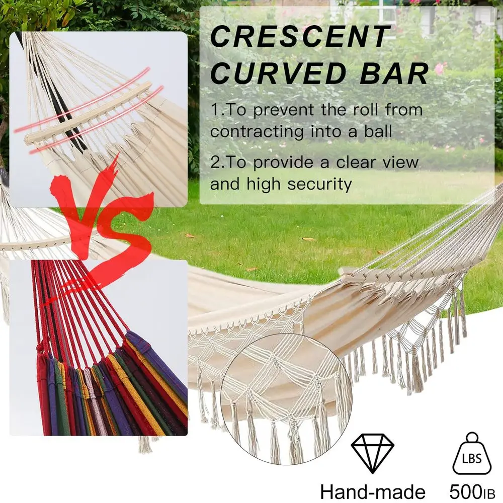 

Подвесные качели-диван (двойные) до 227 кг, макраме, для дома, улицы, патио, двора, сада, бежевые