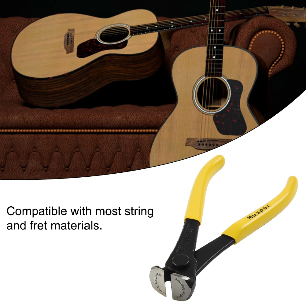 6 Inch Muspor Guitar Fret Wire End Cutter Professional Guitar String Cutter Pliers Repair Maintenance Luthier Tool Accessories