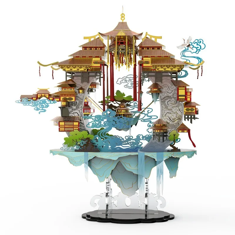 Modelo de quebra-cabeça de metal tridimensional