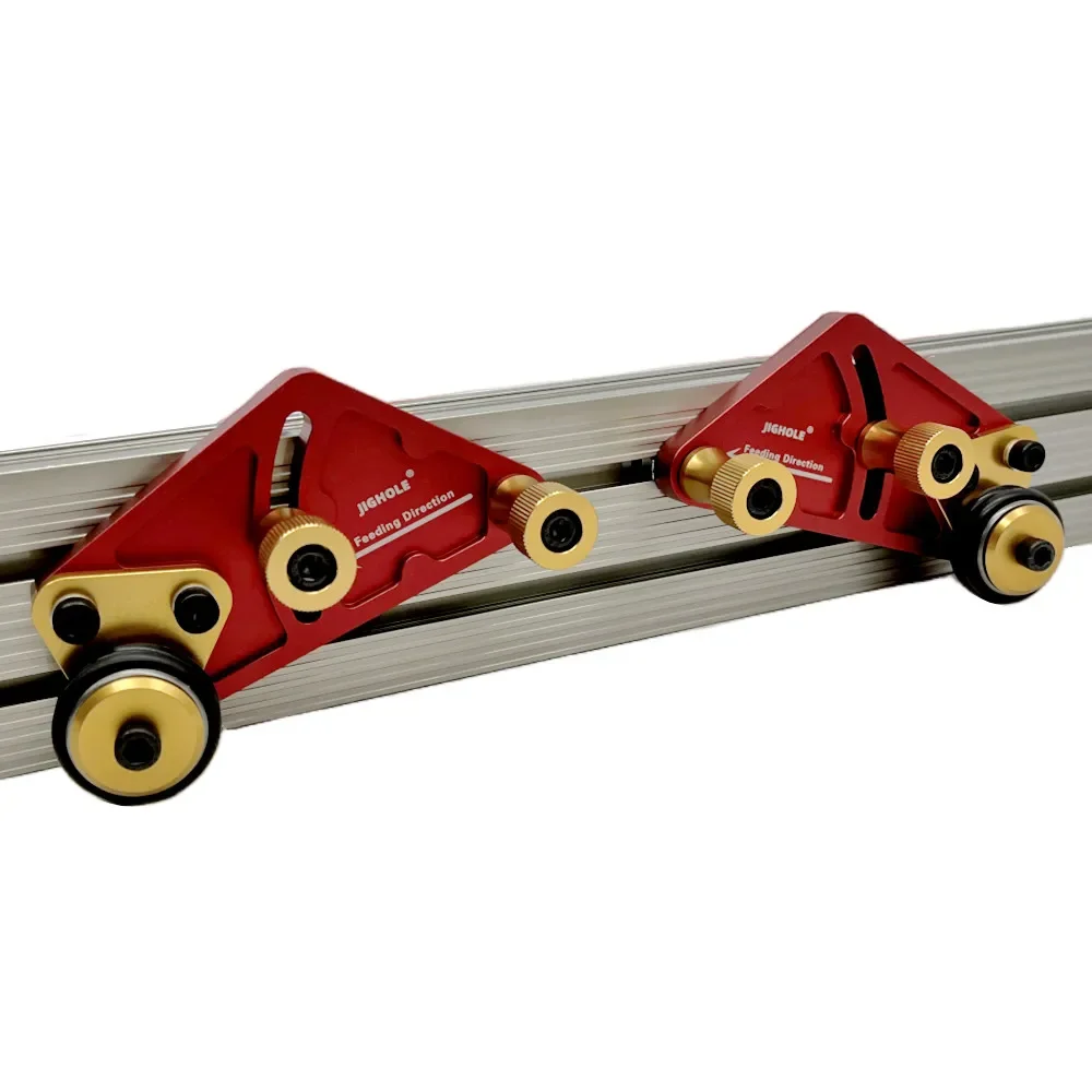 2026 Double Wheel Woodworking Multifunctional Bearing Roller Press, Inverted Table Saw Feather Board Auxiliary Tool