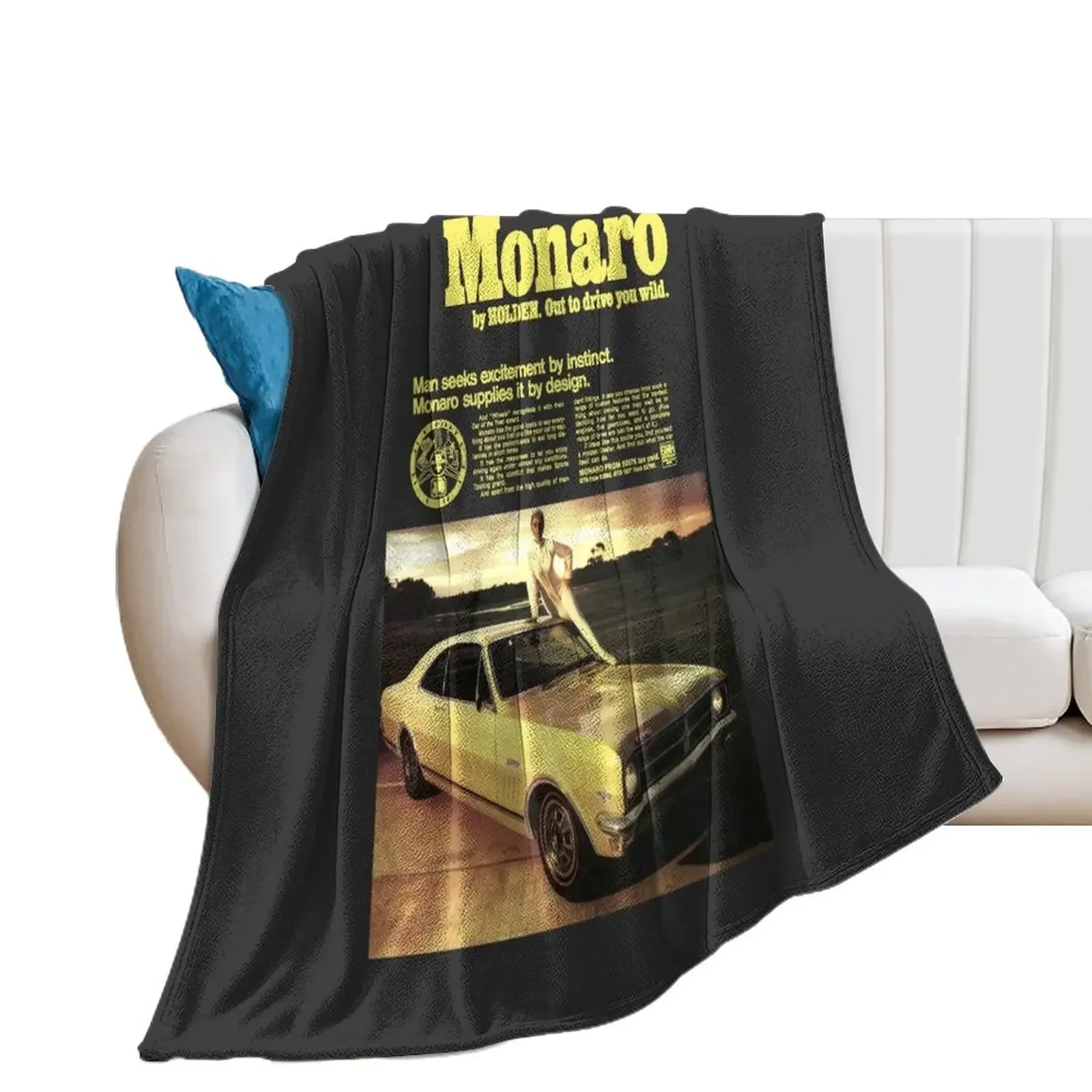 HOLDEN MONARO - ADVERT Throw Blanket Blankets For Sofas Luxury St Blankets