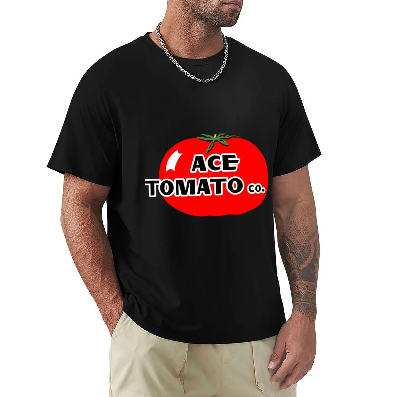 

Ace Tomato Co T-Shirt korean fashion summer 2025 compression shirt men