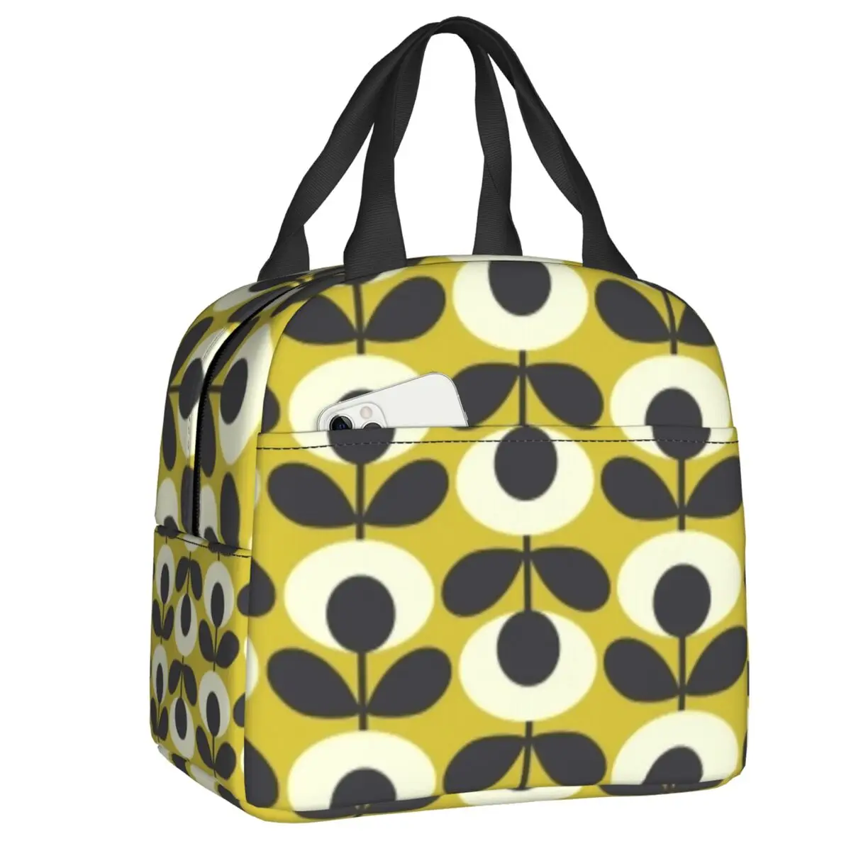 Orla Kiely Bubble Flowers Insulated Lunch Bag for Women Leakproof Scandinavian Thermal Cooler Lunch Tote Beach Camping Travel