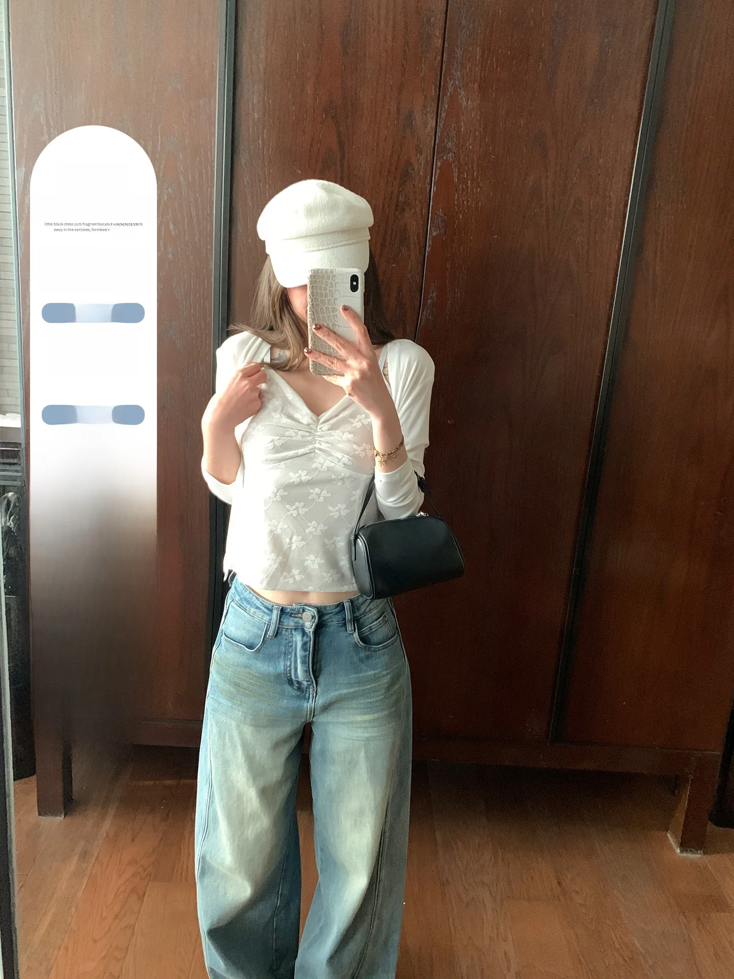 

Blue Slim Fit Short Sleeveless Top And Cardigan Two Piece Set Women's Fashion Spring Collection High Waist Floral Print Pants