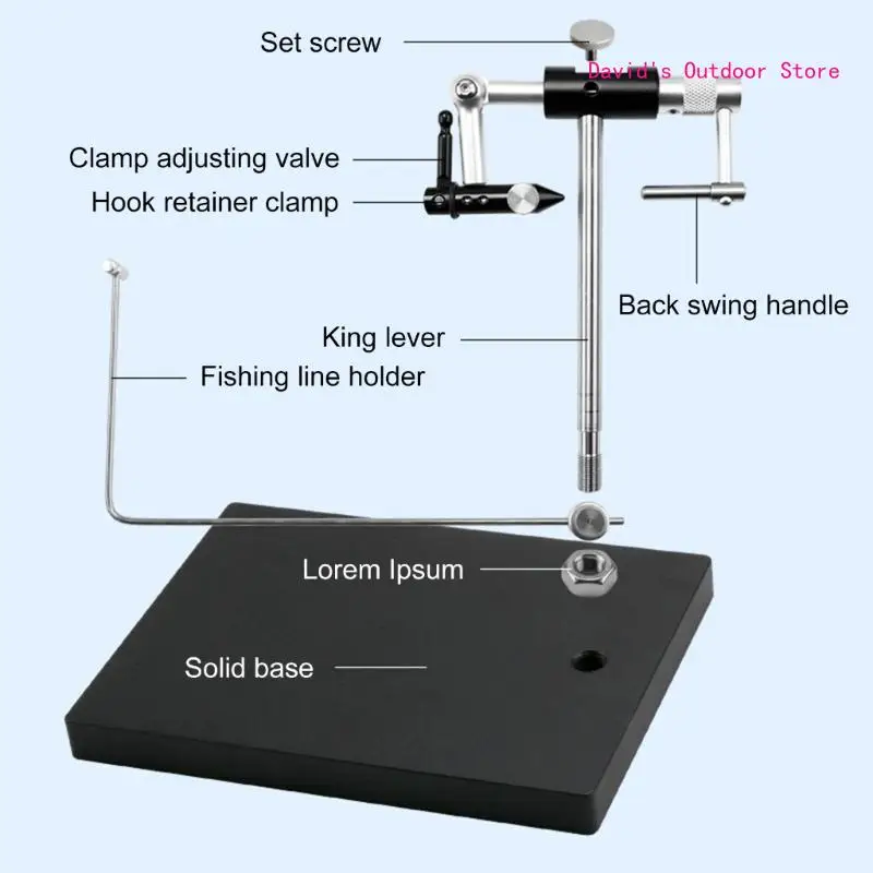 Fly Tying Tool Fishing Line Stand Fishing Hook Fly Tying Vise Accessory Fishing Line Holder for Fishing Tying Tool X3UA