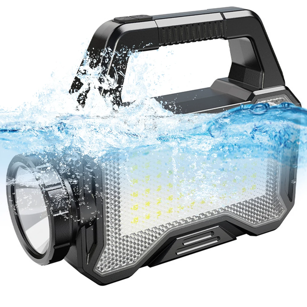 

Outdoor Camping Searchlight Waterproof Solar Camping Lantern Long Range Portable Lantern Lamp Super Bright for Outdoor Emergency