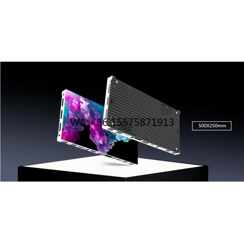 

HD большой внутренний светодиодный видеонастенный дисплей P1.25, 600 нит, яркость, гарантия 2 года, 500x250 мм, 1000*250 мм, рекламный экран