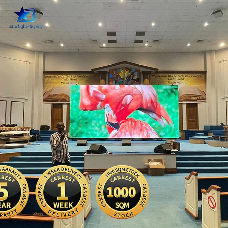 

SMD Full Color LED Display Screen For Church Indoor Fixed Installation LED Video Wall Church Auditorium Visual Solution