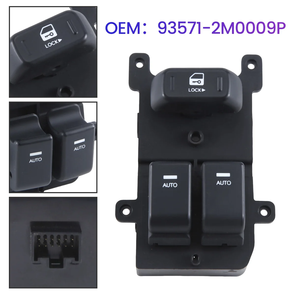 

93571-2M0009P Car Left Driver Door Power Window Main Switch for Hyundai Genesis Coupe 2010-2012