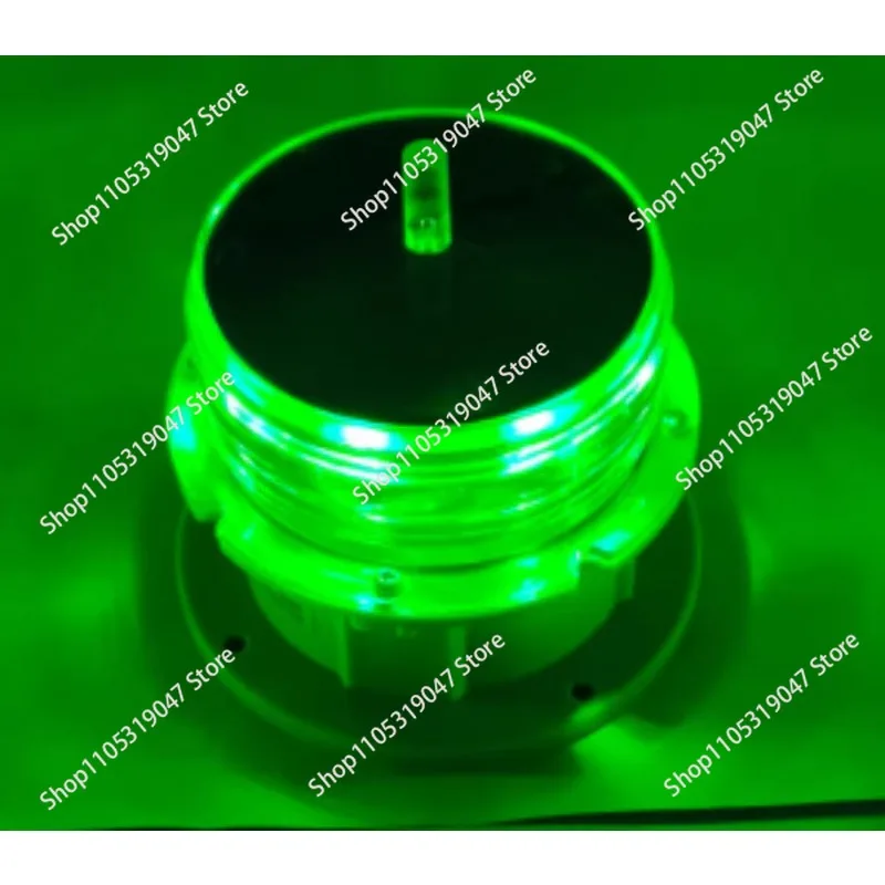 Solar Navigation Beacon Lights Buoy Lights, Ship Navigation Lights Flash Anti-collision Red Signal Lights Yellow Navigation