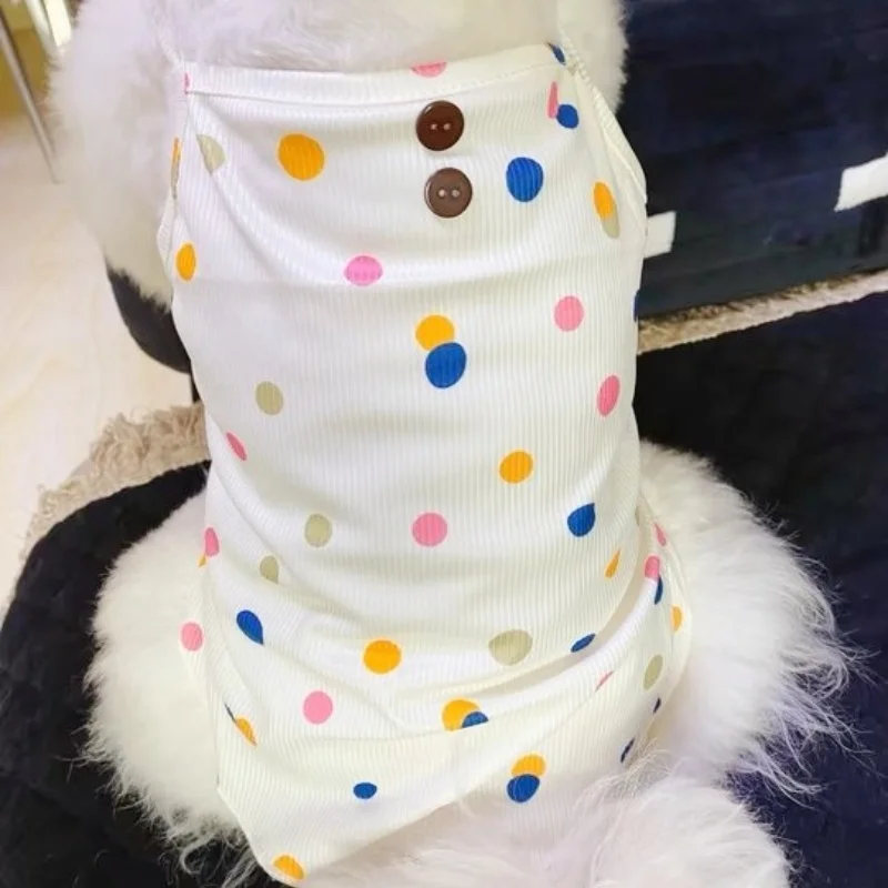 Summer Thin Style Dog Vest Comfortable Dog Costume Fashion Pet Puppy Costumes Cute Suspender Cat Vest Breathable Pet Dog Clothes