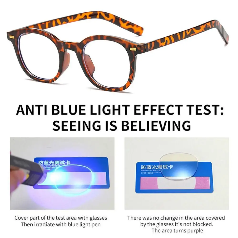 Vintage Blue Ray Blocking Anti-Blue Light Glasses Ultralight Eye Protection Square Eyeglasses PC Frame Eyewear for Men Women