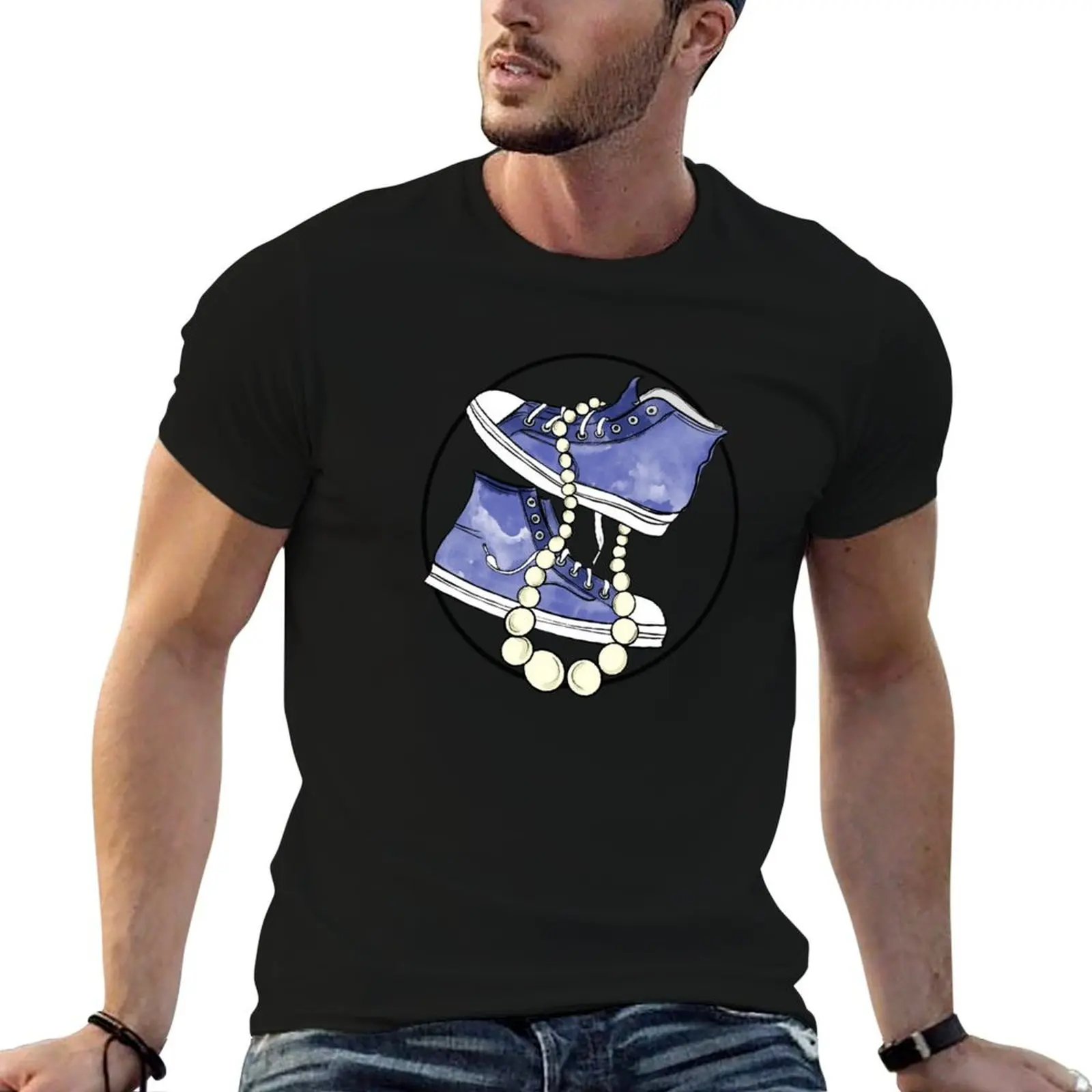 Chucks and Pearls 2021 - Kamala Harris T-Shirt Active Sports Short Sleeve Cotton Shirt
