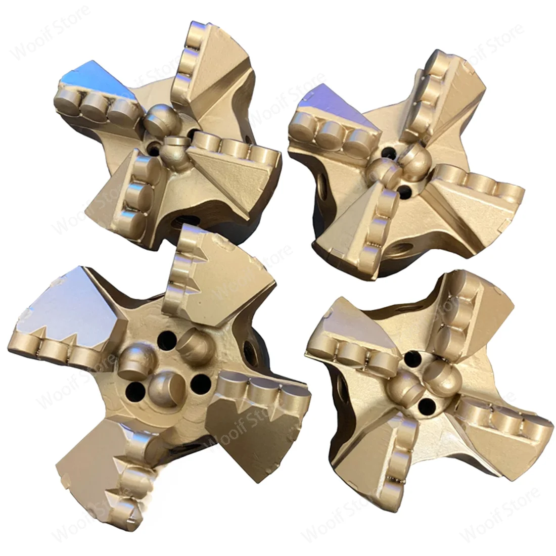 4 wing diamond concave coreless drill,composite non core drill bit,PDC drill bit for mining,Water well drill bit