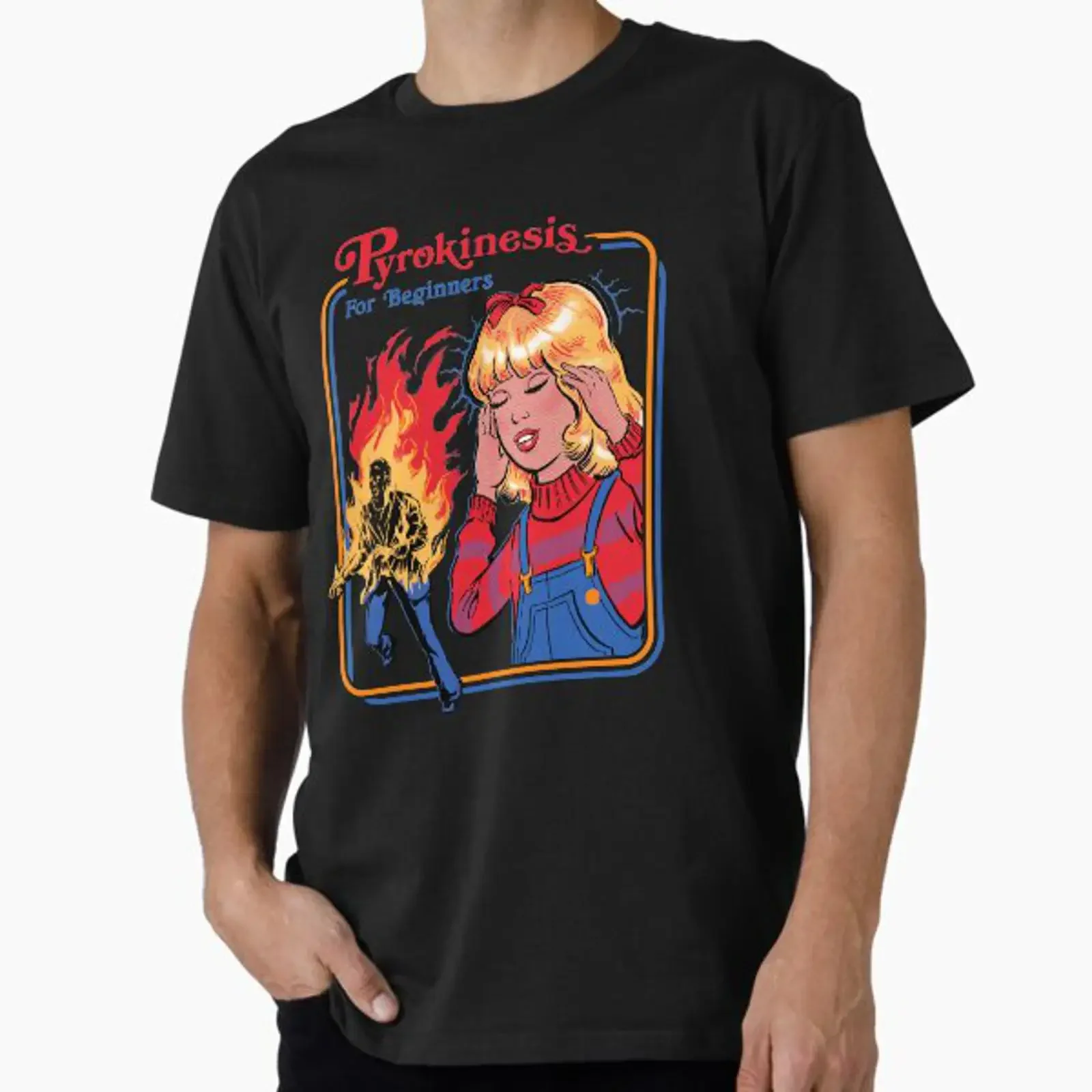 Pyrokinesis for Beginners designed and sold by Steven Rhodes vintage Washed Comfortable Breathable Unisex graphic streetwear
