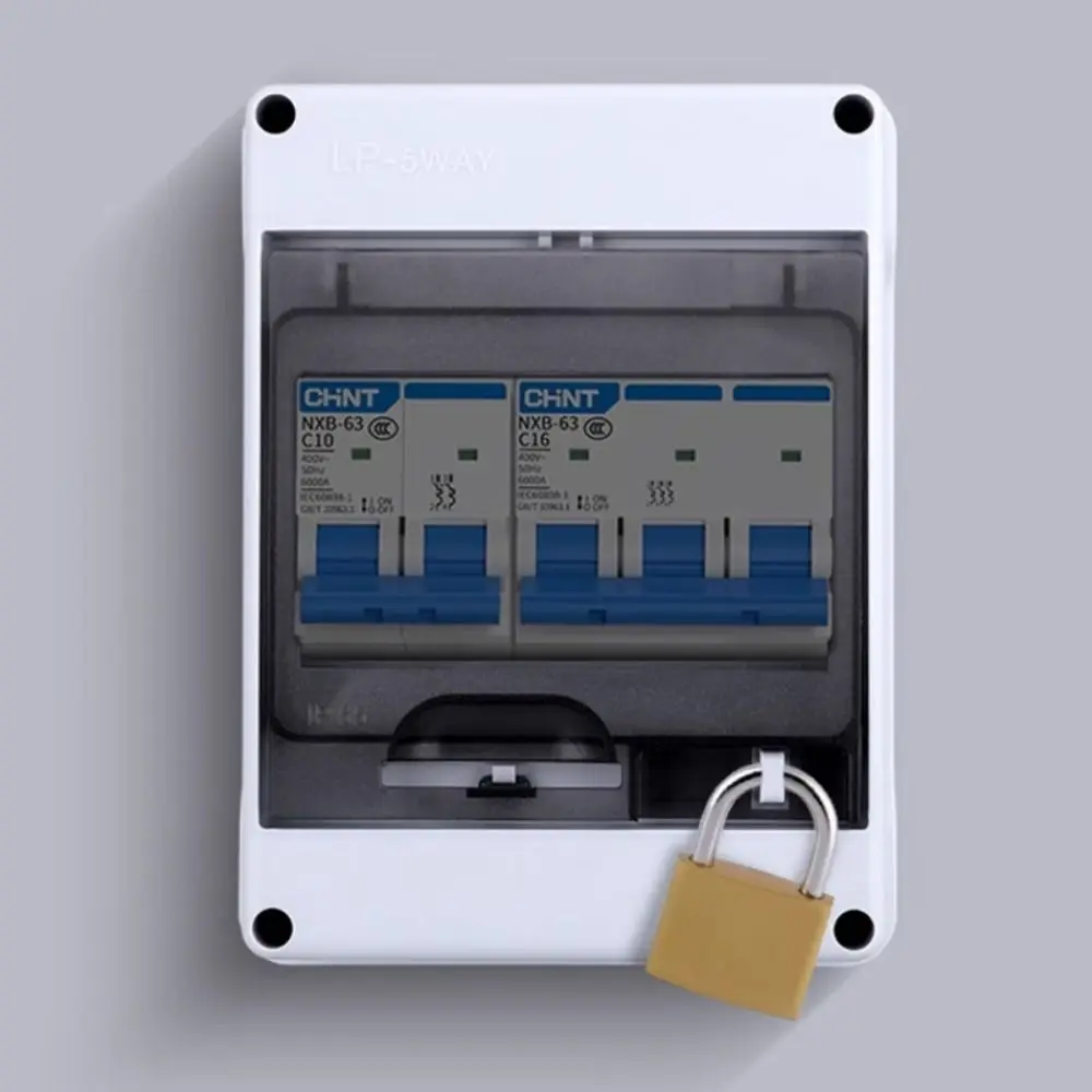 1/2/3/4/6/9/13/16 Ways Circuit Breaker Distribution Protection Box With Waterproof Cover HT-5 Series Plastic Box