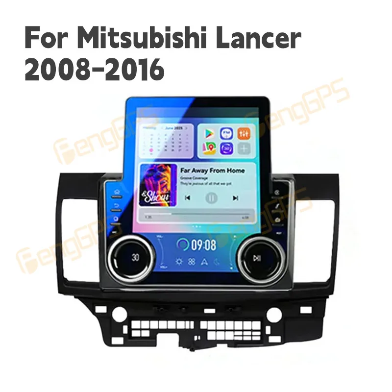 For Mitsubishi Lancer 2008-2016 Car Radio Wireless Carplay Android Auto Intelligent System Multimedia Player Stereo GPS Navi